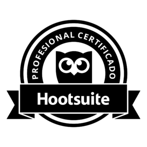 Insignia de profesional certificado en Hootsuite